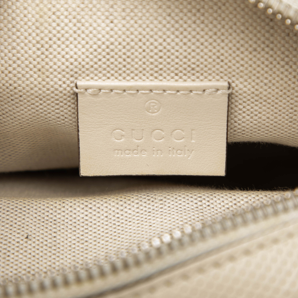 Pre-Loved Gucci Mini GG Embossed Perforated Calfskin Satchel - Picture 5 of 8